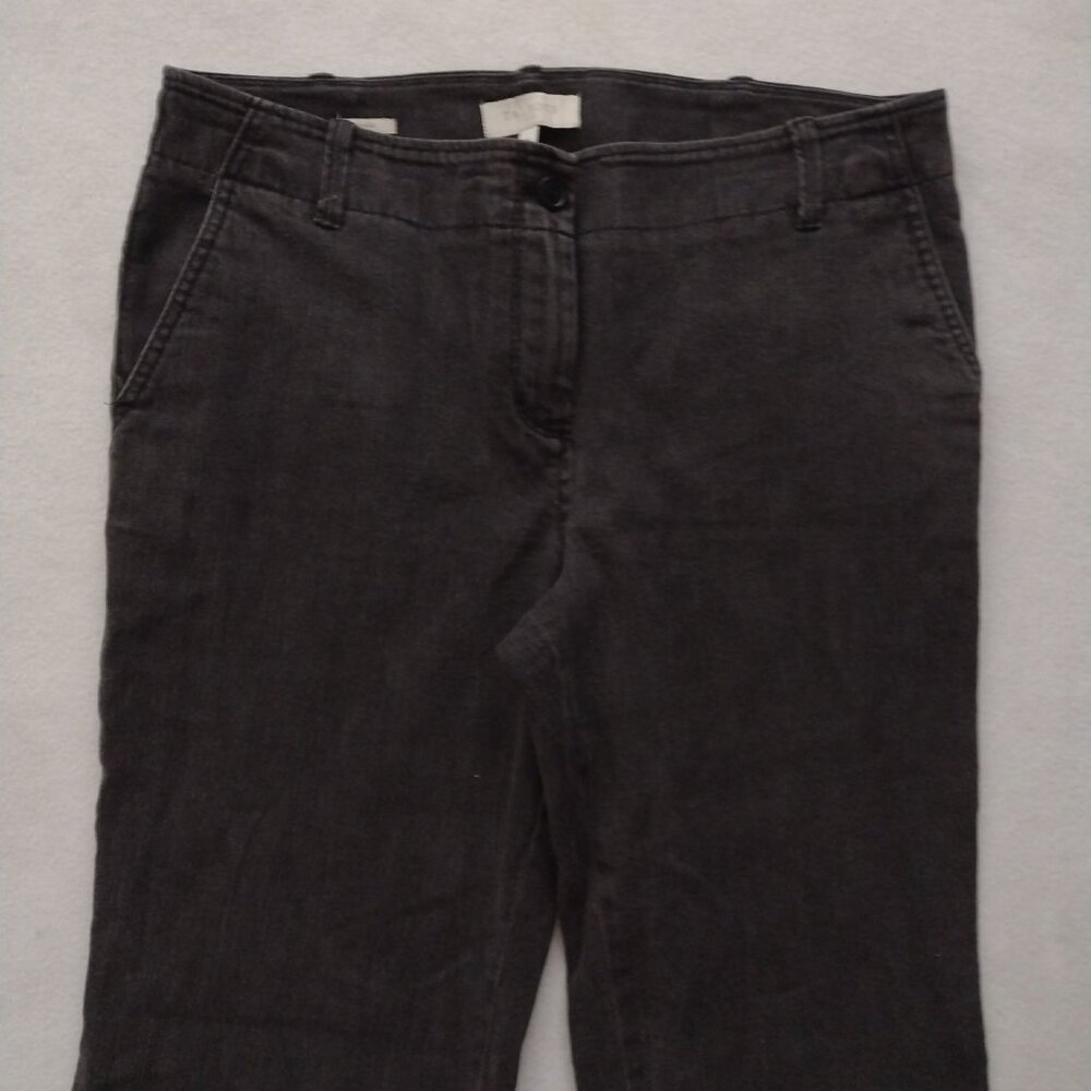 Talbots Signature Black Denim Pants 14 Stretch Cotton Bootcut Jeans - Picture 6 of 12